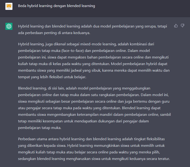 ChatGPT - mencari informasi